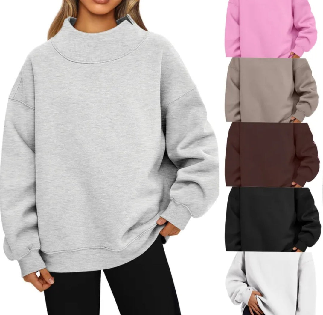 Mock Neck Sweatshirt
