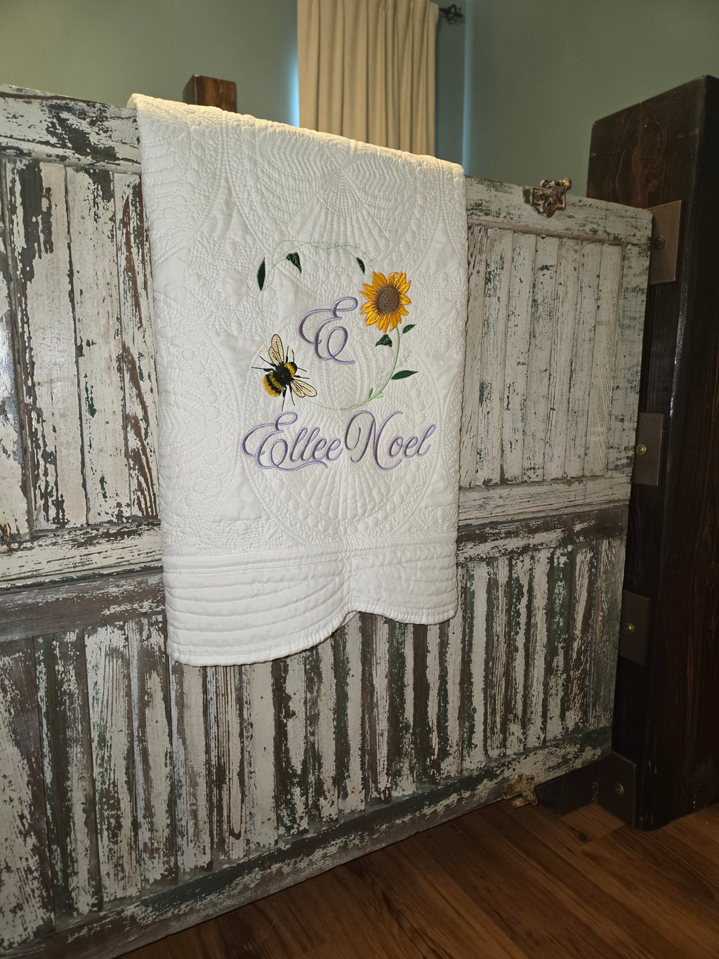 Custom crib quilt