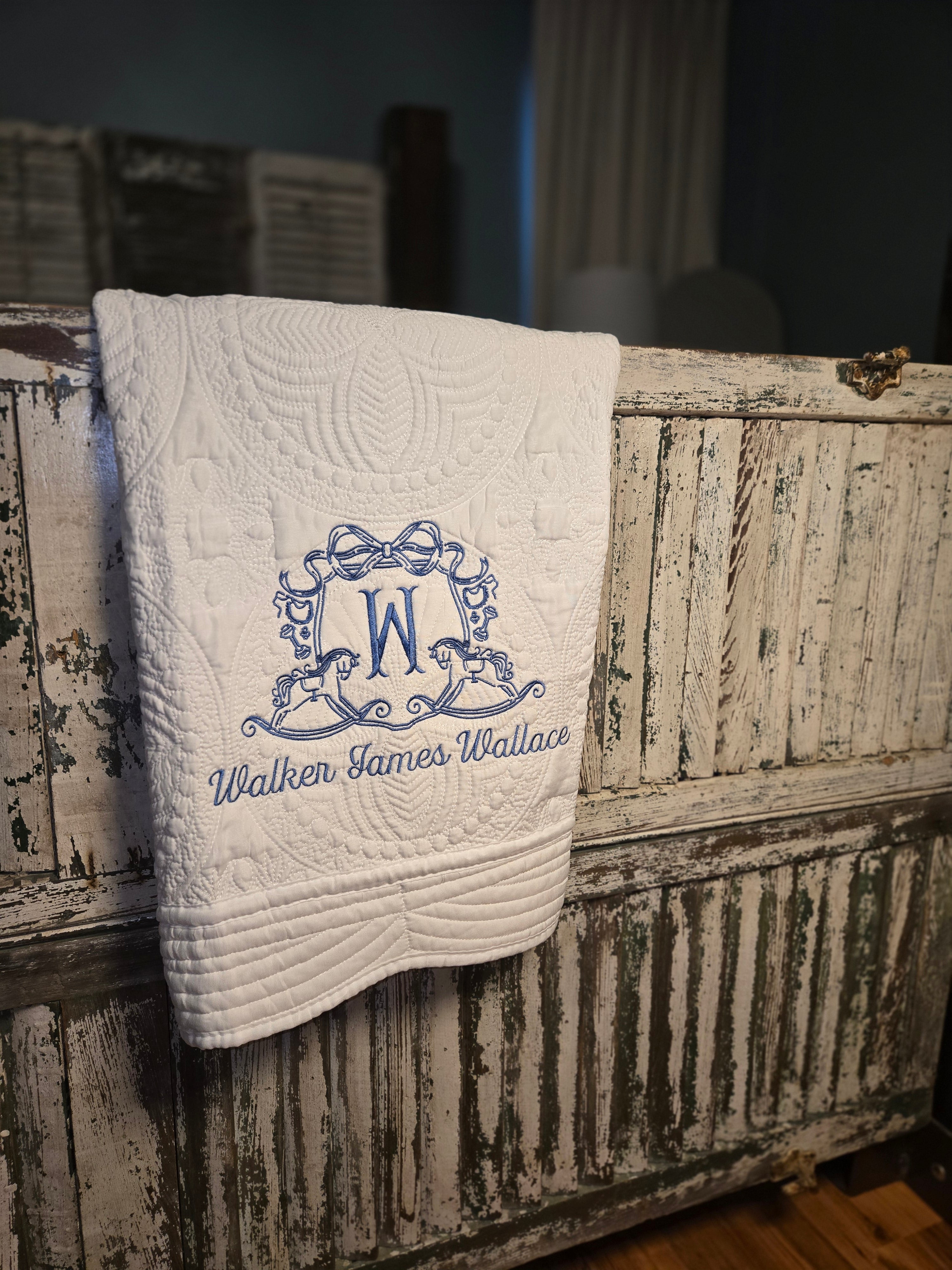 Custom crib quilt