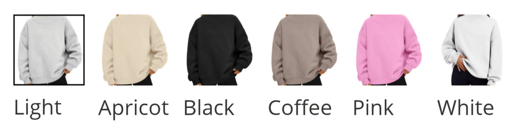 Mock neck sweatshirts