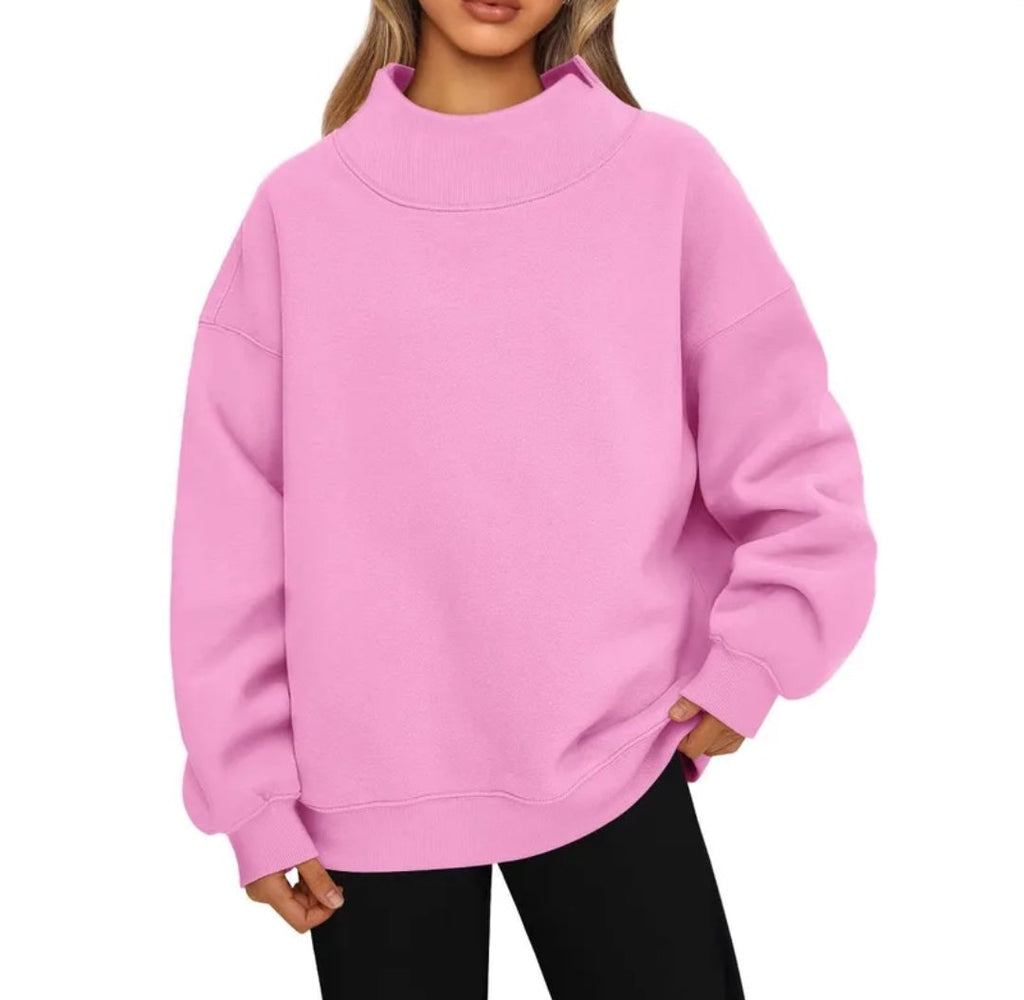 Mock neck sweatshirts